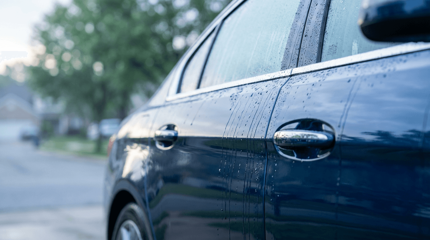 Premium foam wash on luxury SUV exterior